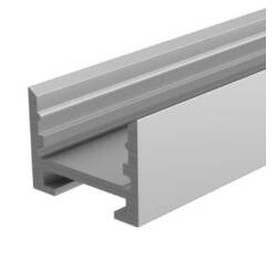 Nuten Profil U hoch Serie AU-10-12 Aluminium Weiß matt Länge 2m LED Streifen bis 13,3 mm