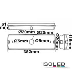 ISOLED LED Notlicht/Fluchtwegleuchte UNI4 Autotest 4W IP65 X0AEFG180 EEK G [A-G]