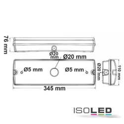 ISOLED LED Notlicht/Fluchtwegleuchte UNI7 Autotest 7W IP65 X0AEFG180 EEK G [A-G]