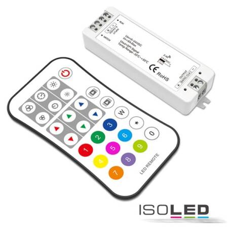 LED RGB FUNK SPI Controller für 8-1024 Pixel inkl. Fernbedienung 12-24V DC 8A