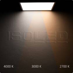LED Deckenleuchte PRO weiß 30W eckig 30x30cm ColorSwitch 2700K 3000K 4000K dimmbar EEK D [A-G]