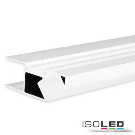 LED Aufbauleuchtenprofil HIDE ASYNC Aluminium weiß RAL 9003 200cm