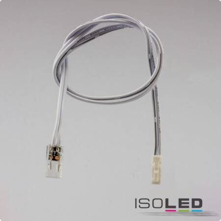 MiniAMP male-Stecker zu Clip Kabelanschluss (max. 3A) für 2-pol. IP20 LED Streifen mit Breite 6mm