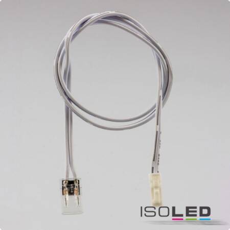 MiniAMP male-Stecker zu Clip Kabelanschluss (max. 3A) für 2-pol. IP20 LED Streifen mit Breite 8mm