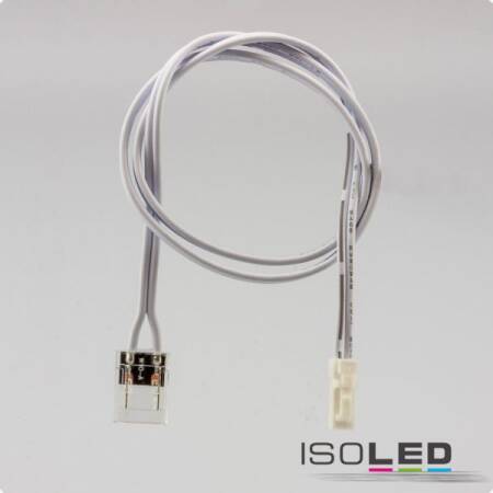 MiniAMP male-Stecker zu Clip-Kabelanschluss (max. 3A) für 2-pol. IP20 LED Streifen mit Breite 10mm