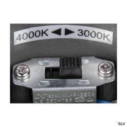 Außen LED Deckenleuchte OVALISK 7,5W 500/540lm warmweiß/neutralweiß IP65 - anthrazit EEK D [A-G]
