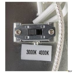 SLV ONE 60 PD DALI UP DOWN Indoor LED Pendelleuchte weiß CCT switch 3000K 4000K 820lm 24W EEK E [A-G]