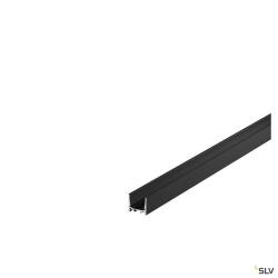 Standard LED Profil Aufbau GRAZIA 20 glatt 1,5m - schwarz