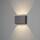 Konstsmide Chieri LED Außen Wandleuchte 8x1W 800lm warmweiß IP54 - anthrazit EEK F [A-G]