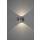 Konstsmide Gela LED Wandleuchte doppelter Lichtaustritt 2x 6W 980lm warmweiß IP54 - dunkelgrau EEK G [A-G]