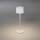 Konstsmide Positano USB-Tischlampe klein 2,2W 10-180lm warmweiß dimmbar IP54 - weiß