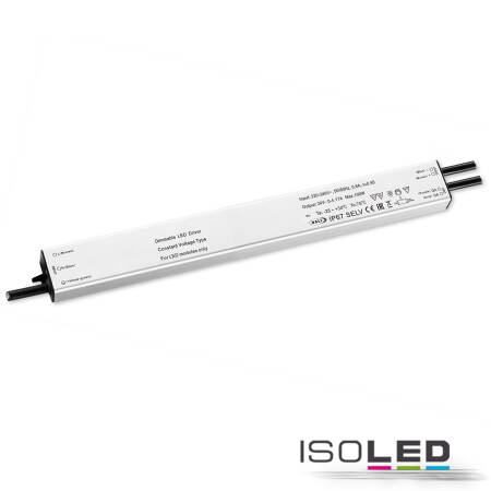 LED Netzteil slim PWM Trafo 24V DC 0-100 W SELV Push und Dali-2 dimmbar IP67