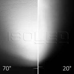 ISOLED 3-PH Schienen-Strahler fokussierbar 42W 20°-70° weiß matt 3500K CRI92 EEK E [A-G]