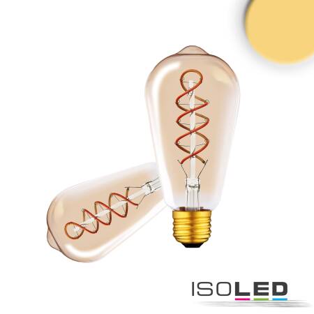 4W LED Edisonbulb E27 Vintage Line 200lm amber 2200K ultrawarmweiß dimmbar EEK G [A-G]