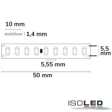 LED Flexband HEQ840 24V DC 6W/m neutralweiß 4000K 1250lm/m CRI84 5m EEK A [A-G]