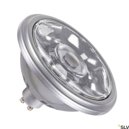 SLV QPAR111 GU10 LED Leuchtmittel silber 12,5W 2700K CRI90 10° DIM EEK F [A-G]