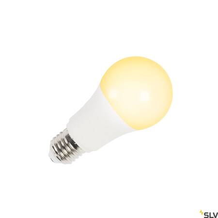 SLV A60 E27 RGBW smart LED Leuchtmittel weiß / milchig 9W CRI90 230° EEK F [A-G]