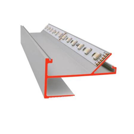 Aluminium LED Trockenbau Profil VTL 200cm Lichtvoute indirekte Beleuchtung 12,5mm Rigips