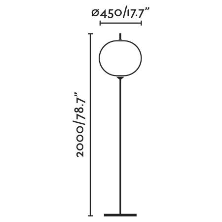 Faro SAIGON grau weiß Standleuchte H:2m Ø45cm IP65 E27