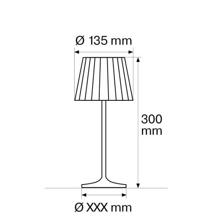 Heitronic LED Akku-Tischleuchte MUFFIN weiß warmweiß IP54 180lm inkl.,  50,60 €