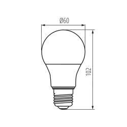 Kanlux IQ-LED LIFE Leuchtmittel A60 7,2W-WW 2700K E27...