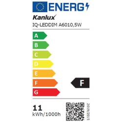 Kanlux IQ-LED-Leuchtmittel DIM A60 E27 10,5W-WW 2700K 1060lm dimmbar EEK F [A-G]