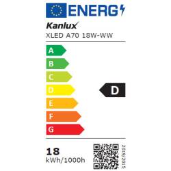 Kanlux  XLED Leuchtmittel A70 18W-WW 2700K E27 2450lm EEK D [A-G]