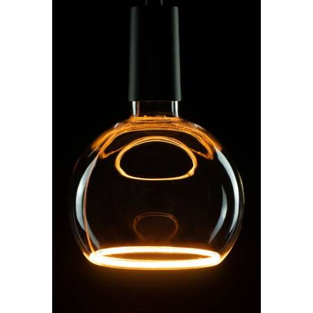 Segula Floating LED Leuchtmittel Globe R150 smokey black extra warmweiß 1900K 260lm 6W stufenlos dimmbar