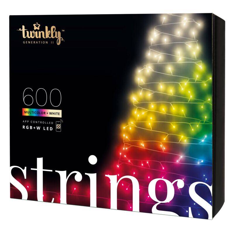 BT+WiF, € Strings Twinkly intelligente RGBW Lichterkette 249,90 600 Lichter LED