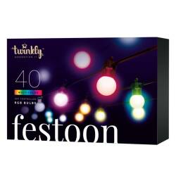 Twinkly Festoon Party Lichterkette 40 Kugeln RGB 45mm...