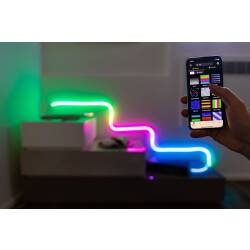 Twinkly Flex smarter RGB 3m Neon Lichtstreifen LED Weiß...