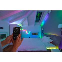 Twinkly Line smarte Leuchtstreifen 100 LEDs RGB 1,5m Starter Set schwarz BT+WiFi Generation II IP20 EEK G [A-G]