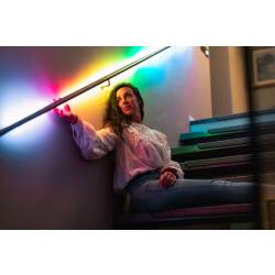 Twinkly Line smarte Leuchtstreifen 100 LEDs RGB 1,5m Starter Set schw,  49,10 €