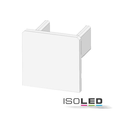 ISOLED Endkappe EC218 weiß für LED Fliesenprofil UP8