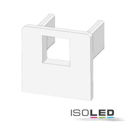 ISOLED Endkappe EC219 weiß für LED Fliesenprofil UP8 mit Kabeldurchführung