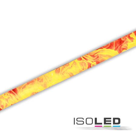 ISOLED Design Cover für LED Streifen Profile 14mm 245cm Motiv Flammen