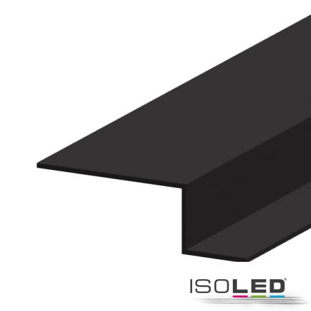 ISOLED Trockenbau S-Profil 12 Aluminium schwarz 9005 200cm