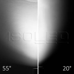 ISOLED 3-PH Schienen-Strahler fokussierbar 8W 20°-55° schwarz matt 4000K dimmbar EEK F [A-G]
