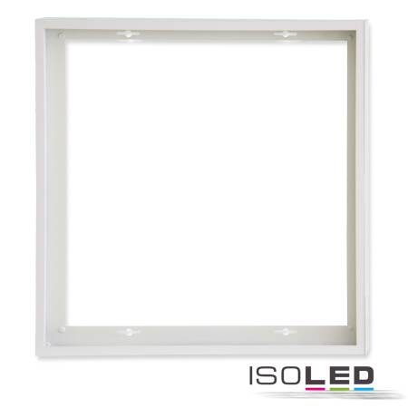 ISOLED Aufbaurahmen weiß RAL 9016 Höhe 5cm für LED Panels 625x625 steckbare Schnellmontage
