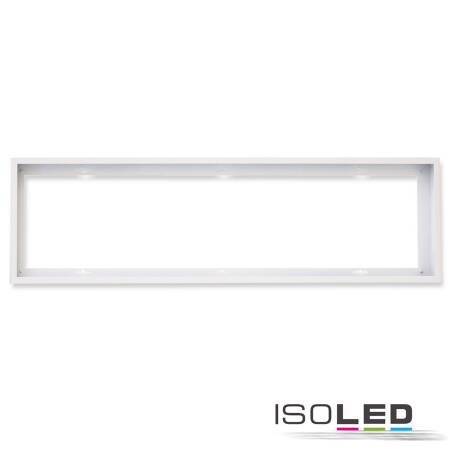 ISOLED Aufbaurahmen weiß RAL 9016 Höhe 5cm für LED Panels 1200x300 steckbare Schnellmontage