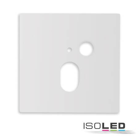 ISOLED Cover Aluminium eckig oval weiß Wandeinbauleuchte Sys-Wall68 PIR Sensor