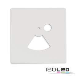ISOLED Cover Aluminium eckig trapez weiß Wandeinbauleuchte Sys-Wall68 PIR Sensor