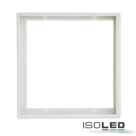 ISOLED Aufbaurahmen weiß RAL 9016 Höhe 5cm für LED Panels 600x600 steckbare Schnellmontage