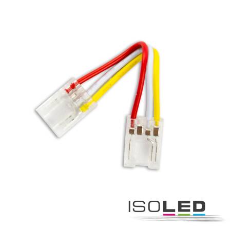 Clip-Verbinder mit Kabel Universal (max. 5A) für 3-polig IP20 Flexstripes mit Breite 10mm