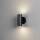 Kostsmide Modena UP DOWN LED Wandleuchte schwarz 3000K 330lm 2x4W Glas EEK F [A-G]