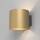 Wandaufbauleuchte Rond G9 230V 10cm Durchmesser gold matt