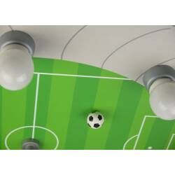 Niermann Deckenleuchte Fußball-Stadion Schlummerlichtfunktion Zugschalter 5x E14 max.25W 20 LED Lichtpunkte an der Seite IP20