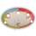Niermann Deckenleuchte Rainbow Rabbit Schlummerlichtfunktion Zugschalter 5x E14 max.25W 20LED Lichtpunkte IP20