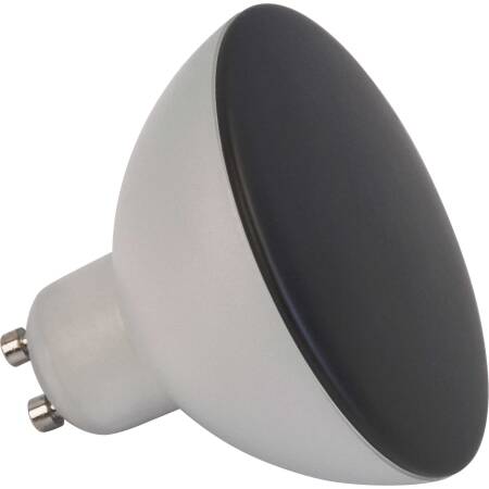 Lightme LED Kopfspiegel Leuchtmittel Schwarz 70mm 4,9W 400lm dualweiß 2700K 4000K GU10  EEK G [A-G]