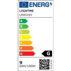 Lightme GU10 LED Leuchtmittel 145mm Schwarz 8W 650lm CCT dualweiß 2700K 4000K EEK G [A-G]